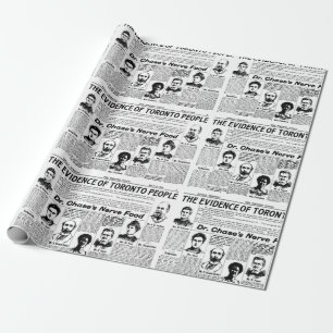 Toronto People Vintage-Zeitung Geschenkpapier