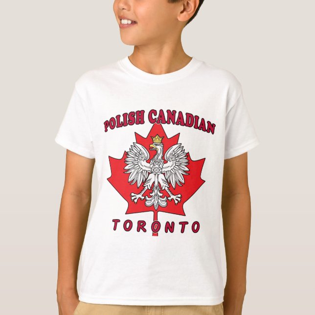 Toronto Polnisches kanadisches Leaf T-Shirt (Vorderseite)