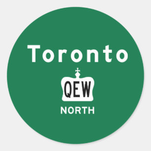 Toronto QEW Runder Aufkleber