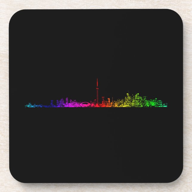 Toronto Rainbow Getränkeuntersetzer (Vorderseite)