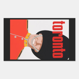 Toronto Rechteckiger Aufkleber