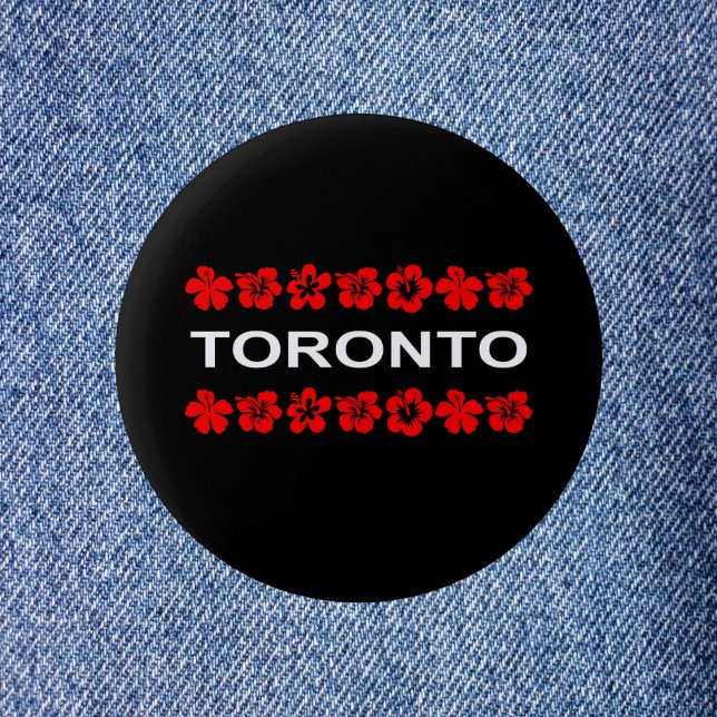 Toronto Red Aloha Bands Dark Color Button (Von Creator hochgeladen)