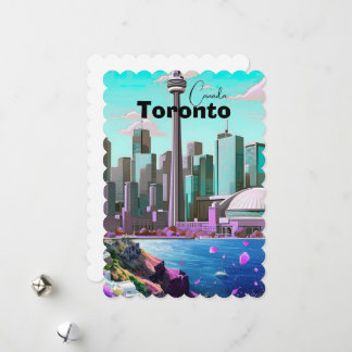 Toronto Reise-Postkarte, Kanada Reise-Postkarte, T Feiertagskarte