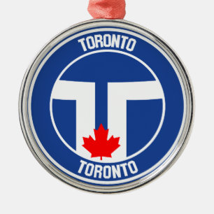 Toronto Round Emblem Ornament Aus Metall