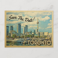 Toronto Save the Date Vintage Kanada-Hochzeit