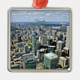 Toronto Skycrapers - Toronto, Ontario, Kanada Silbernes Ornament