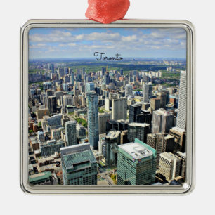 Toronto Skycrapers - Toronto, Ontario, Kanada Silbernes Ornament