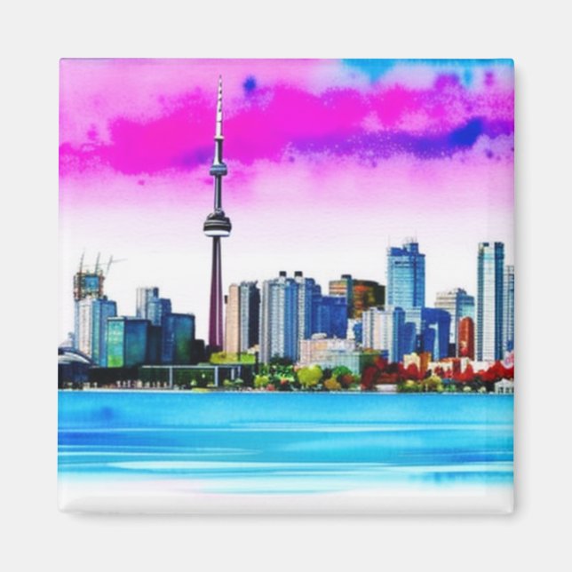 Toronto Skyline Artistic Magnet (Vorne)