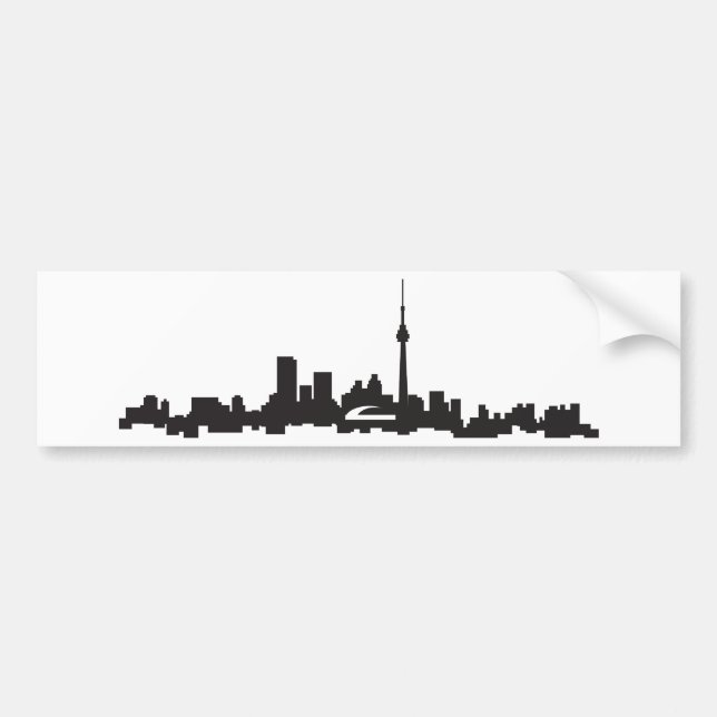 Toronto-Skyline Autoaufkleber (Vorne)
