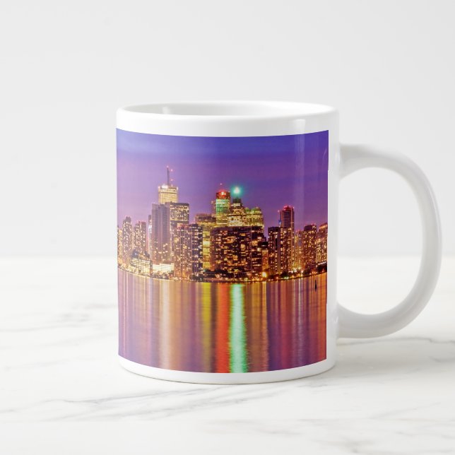 Toronto Skyline bei Dusk Jumbo-Tasse (Rechts)