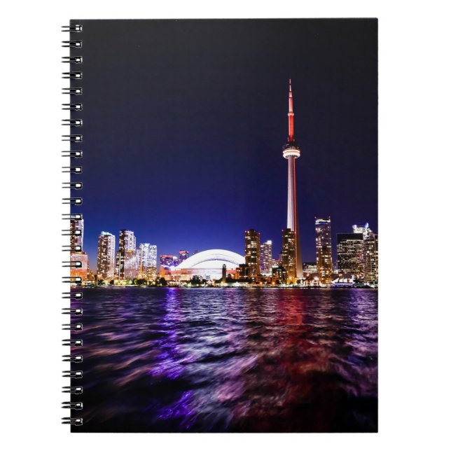Toronto Skyline bei Nacht Notizblock (Vorderseite)