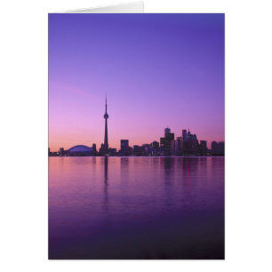 Toronto-Skyline bei Nacht, Ontario, Kanada