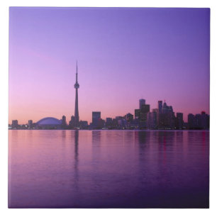 Toronto-Skyline bei Nacht, Ontario, Kanada Fliese