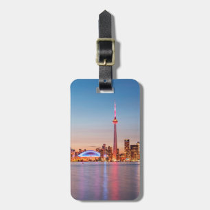Toronto-Skyline bei Sonnenuntergang Gepäckanhänger