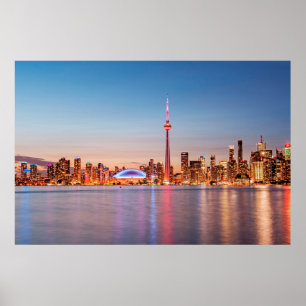 Toronto Skyline bei Sunset Poster
