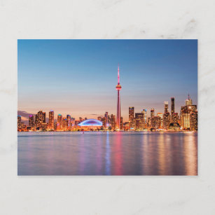 Toronto Skyline bei Sunset Postkarte