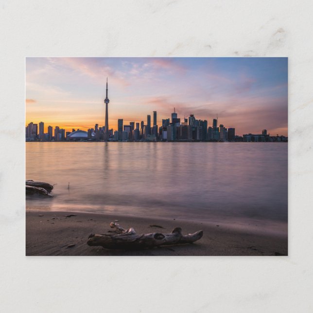 Toronto Skyline bei Sunset Postkarte (Vorderseite)