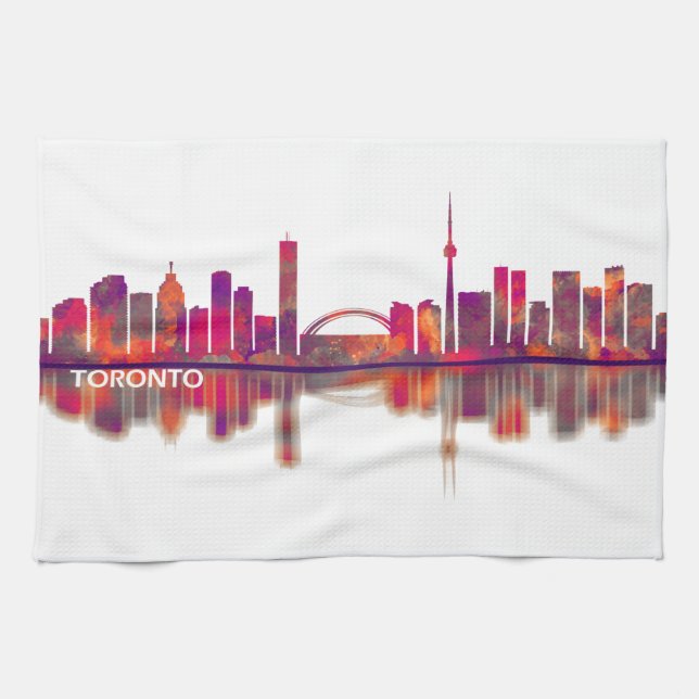 Toronto Skyline Geschirrtuch (Horizontal)