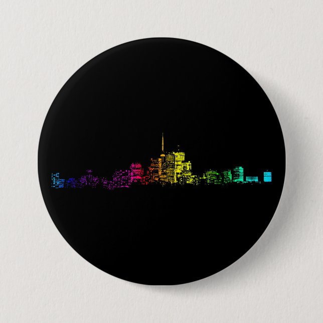 Toronto Skyline Gradient Button (Vorderseite)