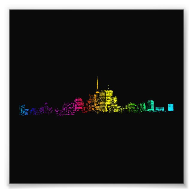 Toronto Skyline Gradient Fotodruck (Vorne)