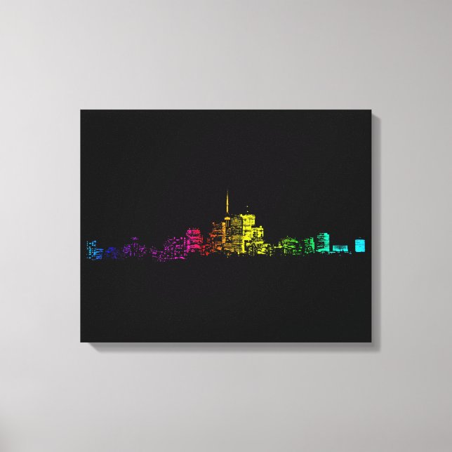 Toronto Skyline Gradient Leinwanddruck (Vorderseite)