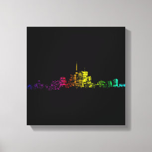 Toronto Skyline Gradient Leinwanddruck