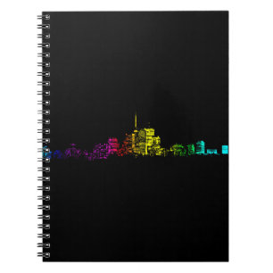 Toronto Skyline Gradient Notizblock