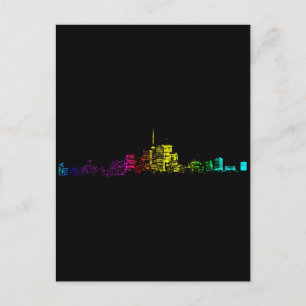 Toronto Skyline Gradient Postkarte