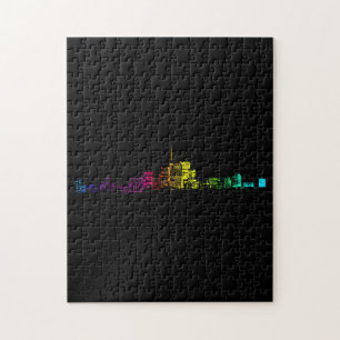 Toronto Skyline Gradient Puzzle