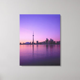 Toronto Skyline in der Nacht, Ontario, Kanada Leinwanddruck