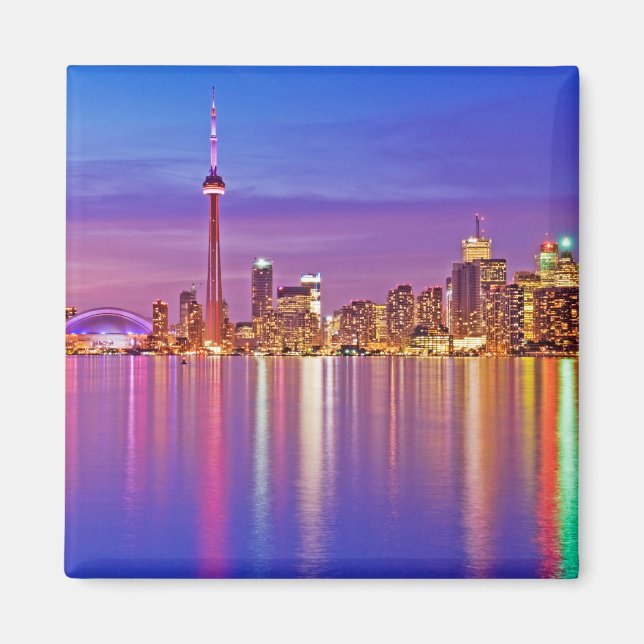 Toronto Skyline in Dusk Magnet (Vorne)