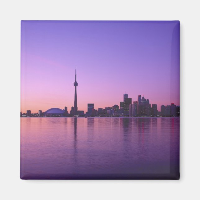 Toronto Skyline in night, Ontario, Kanada Magnet (Vorne)