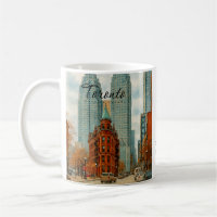 Toronto Skyline Kanada Vintage-Aquarell