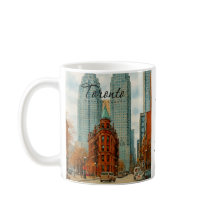 Toronto Skyline Kanada Vintage-Aquarell