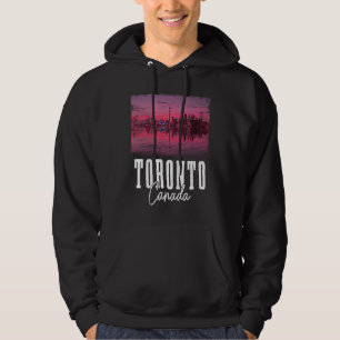 Toronto Skyline Ontario Kanada Ahornblatt Kanadier Hoodie