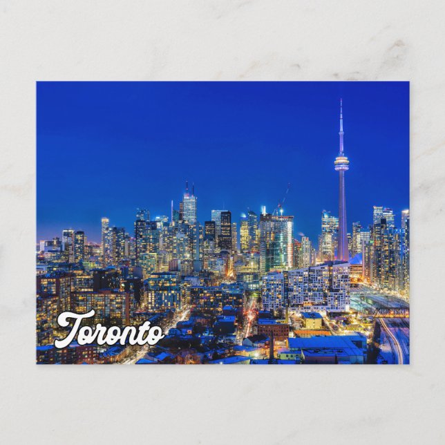 Toronto Skyline, Ontario, Kanada Postkarte (Vorderseite)