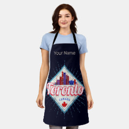 Toronto Skyline Ontario Retro Kanada Vintag Schürze