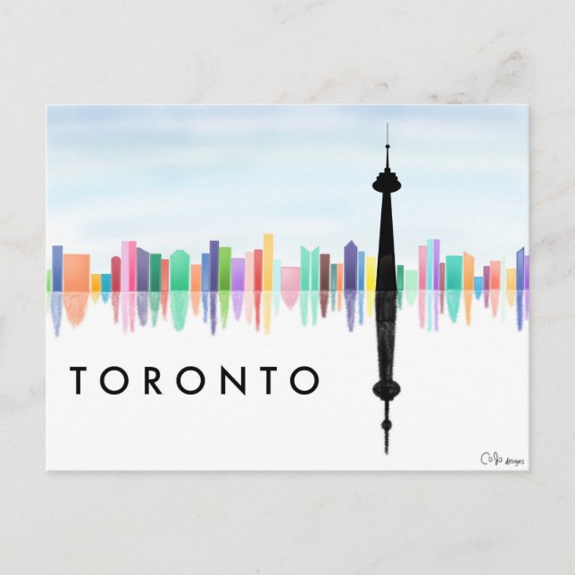 Toronto Skyline Postcard Postkarte (Vorderseite)