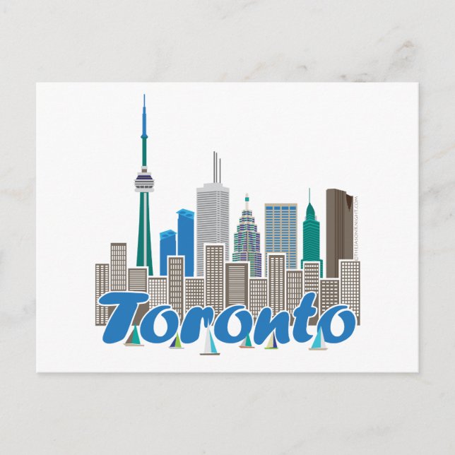 Toronto Skyline Postkarte (Vorderseite)