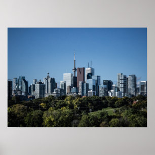 Toronto Skyline Von Riverdale Park Nr. 8 Farbe Poster