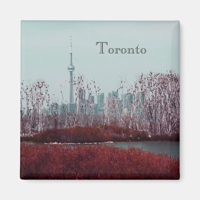 Toronto Spring Skyline Magnet (Vorne)