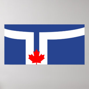 Toronto-Stadtflaggen-Kanada-Symbol Poster