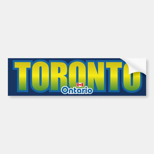 Toronto-Stoßdämpfer Autoaufkleber (Vorne)