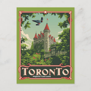 Toronto: Vintage Casa Loma Postkarte