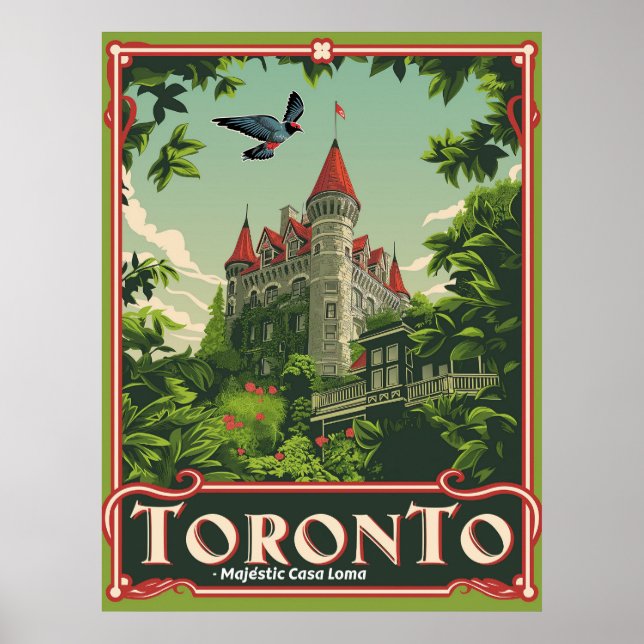 Toronto: Vintages Casa Loma Poster (Vorne)