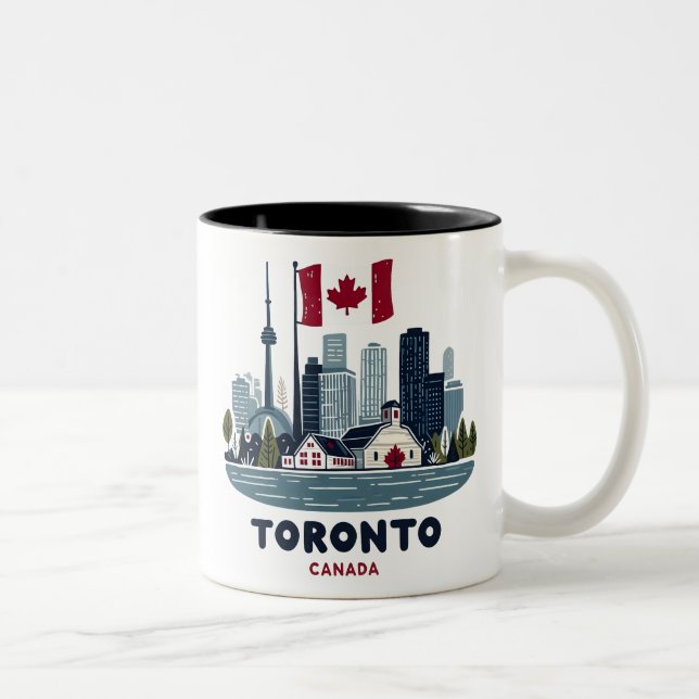 Toronto Zweifarbige Tasse (Rechts)