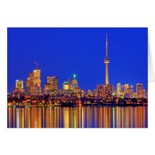 Torontoer Stadtsilhouette bei Nacht