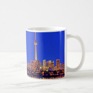Torontoer Stadtsilhouette bei Nacht Tasse