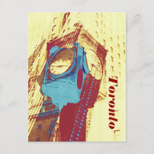 Toronzeit - alte Uhr mit Gewerkschaft Postkarte