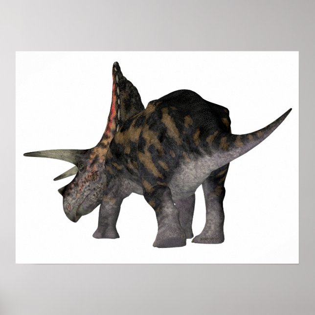 Torosaurus Dinosaur-Schwanz Poster (Vorne)